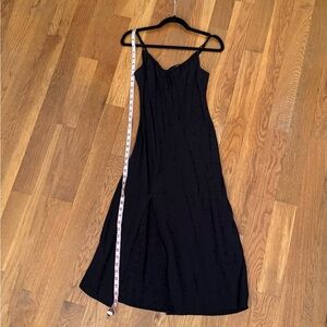 Black Floral Textured Maxi Dress with Silt - S